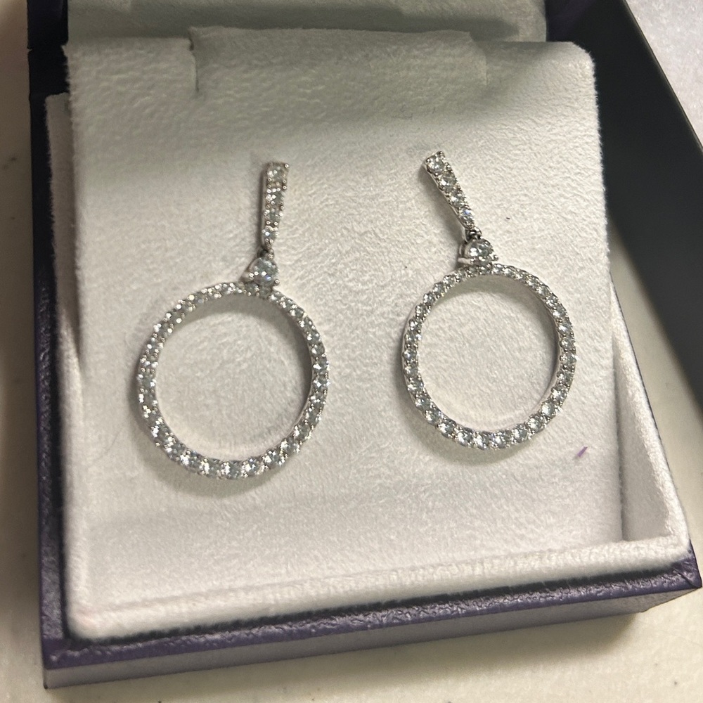 Lafonn Open Circle Drop Earrings (1.65 CTTW)